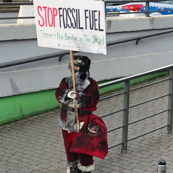 fossil fuel protester
